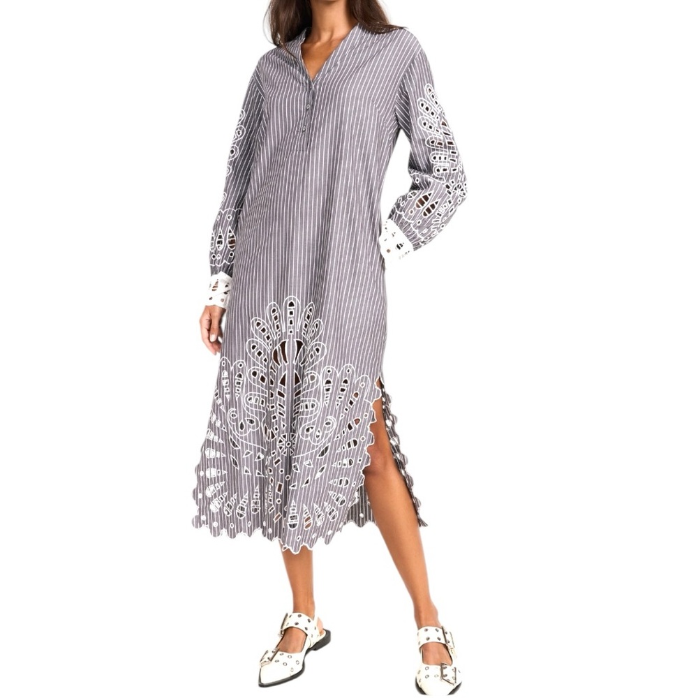 NEW SEA NEW YORK Cassidy Eyelet Dress Size S